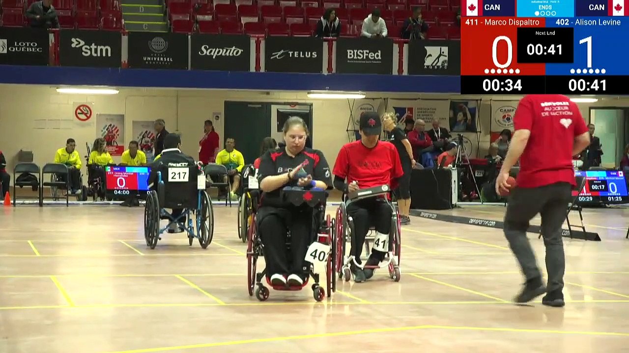 2019-04-30-Défi_Sportif-Boccia-Terrain_3-Marco Dispaltro_CAN_vs_Alison Levine_CAN