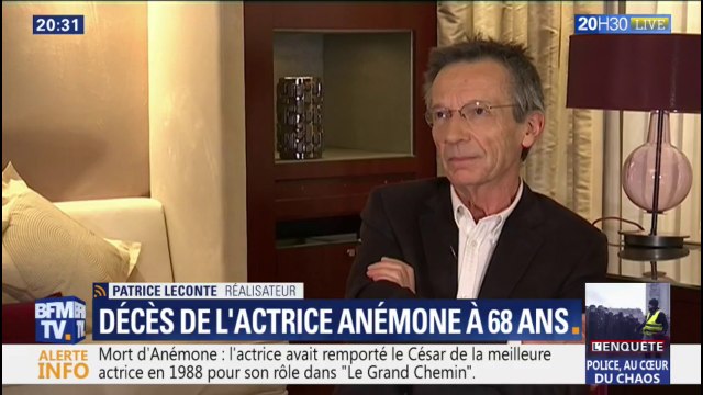 Mort d'Anémone: pour le réalisateur Patrice Leconte, c'était quelqu'un de libre, de déjanté, de fêlé