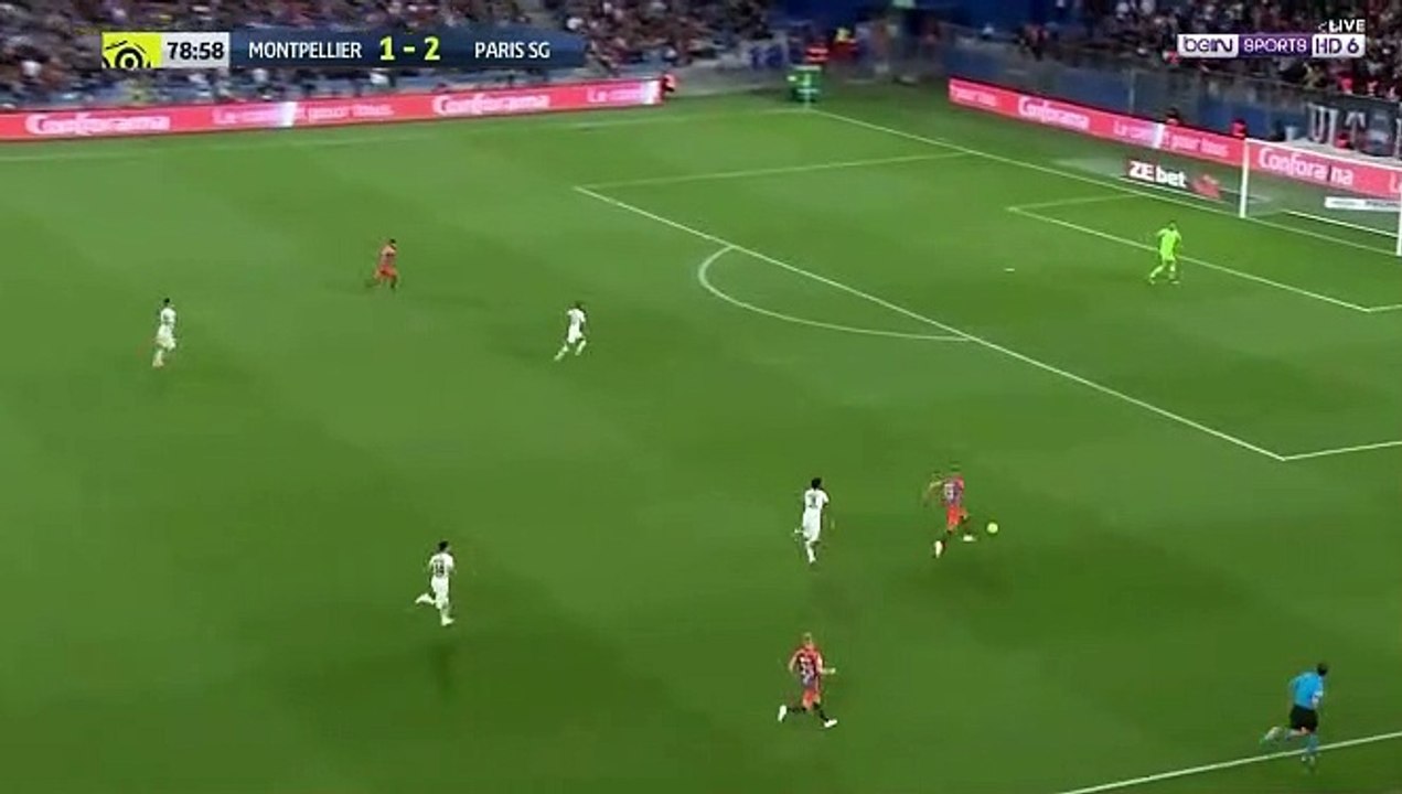 Andy Delort Goal Montpellier	2-2 Paris SG 30.04.2019