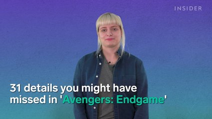 31 details you might not have spotted in "Avengers: Endgame"