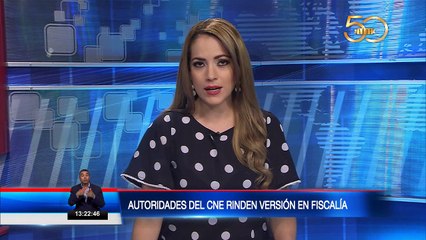 Autoridades del CNE rindieron versión en Fiscalía