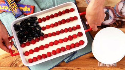 How to Make No-Bake Berry Flag Cake