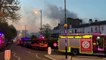 Major fire rips through luxury spa hotel Richmond London - compiled clips
