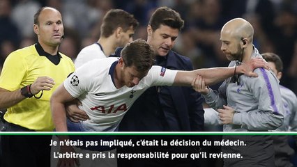 Download Video: Demies - Pochettino donne des nouvelles de Vertonghen