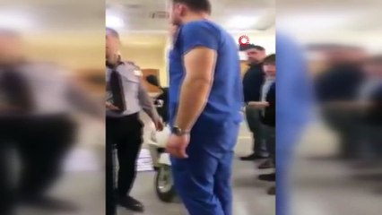 Motosikletiyle hastaneye muayene olmaya girdi