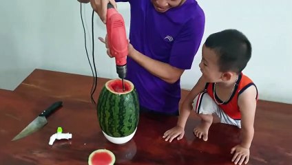 Baby Monkey - Monkey Doo And Family Enjoy Yummy Juice With Watermelon - YouTube