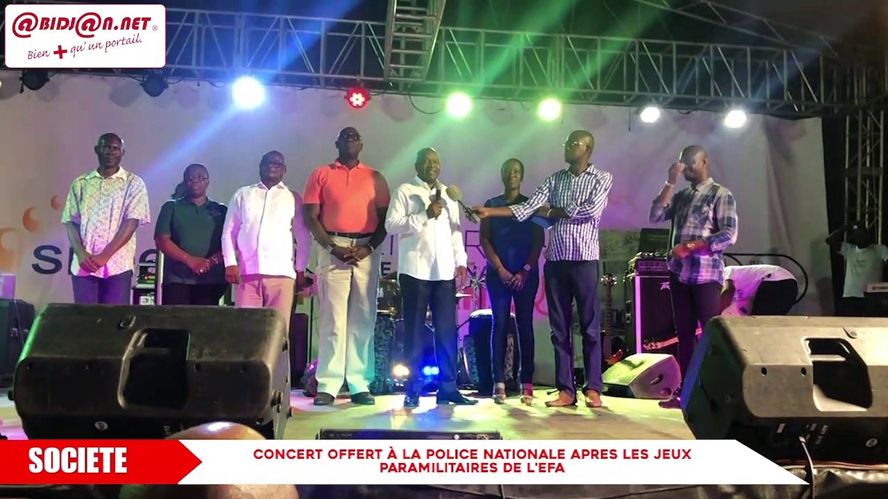 Concert offert à la police nationale après les jeux paramilitaires de l'EfA