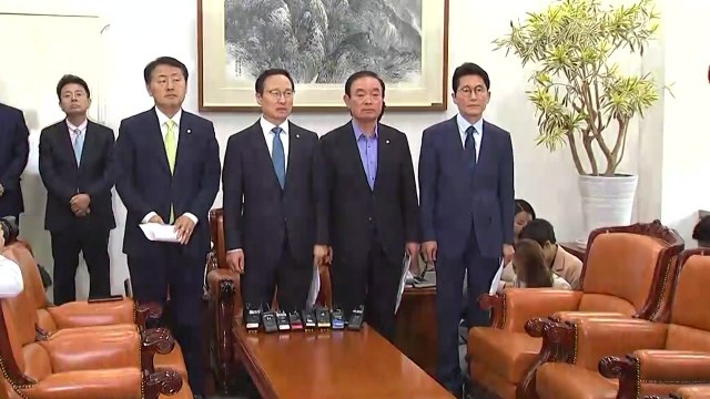 여야 4당 원내대표 회동…대국민 성명 발표 / YTN