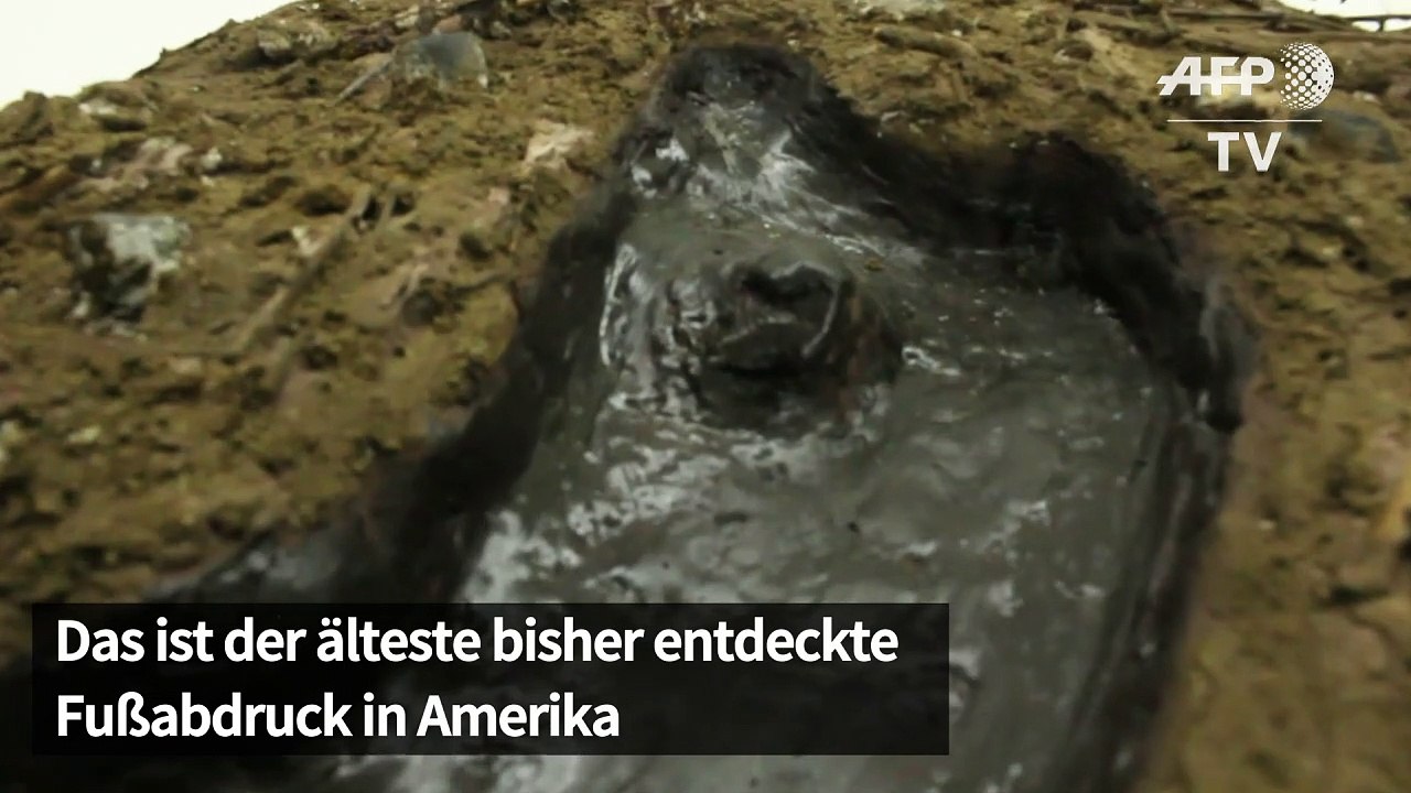 Ältester Fußabdruck Amerikas entdeckt