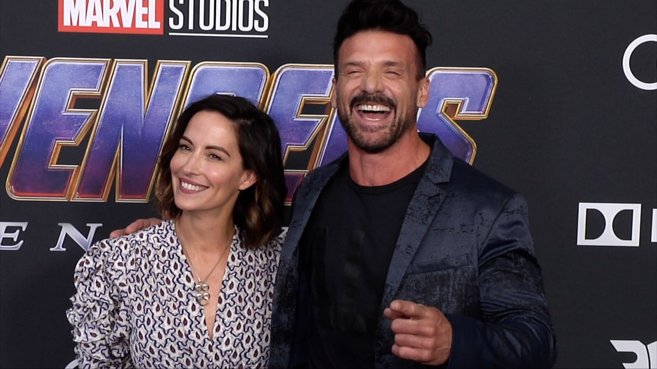 Frank Grillo and Wendy Moniz "Avengers: Endgame" World Premiere Purple Carpet
