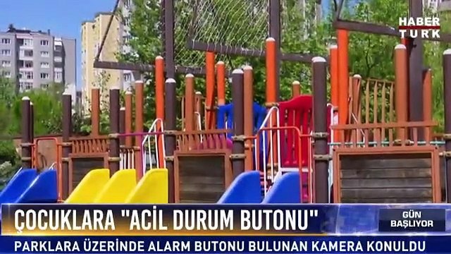 Çocuk parkında 'acil durum butonu'