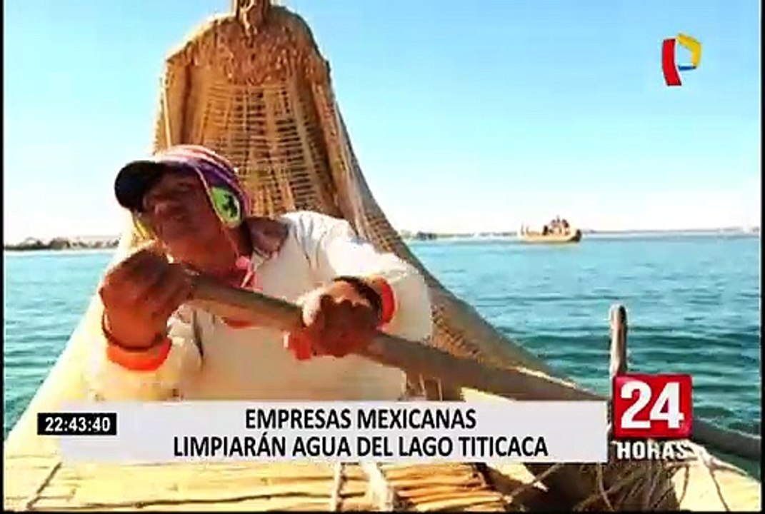 Puno: empresas mexicanas limpiarán agua del lago Titicaca