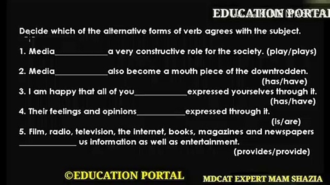 MDCAT_English_||_Important_Questions_||_Agreement_Mistakes_||_MDCAT_English_Lecture_Grammar_||_MDCAT