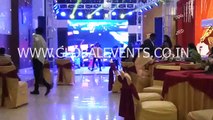 CALL GLOBAL EVENT ORGANISERS IN  CHANDIGARH FOR DJ SETUP WITH  4 SIDED INDOOR TRUSSING