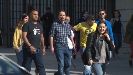 Unidas Podemos se reúne con los trabajadores de Amazon