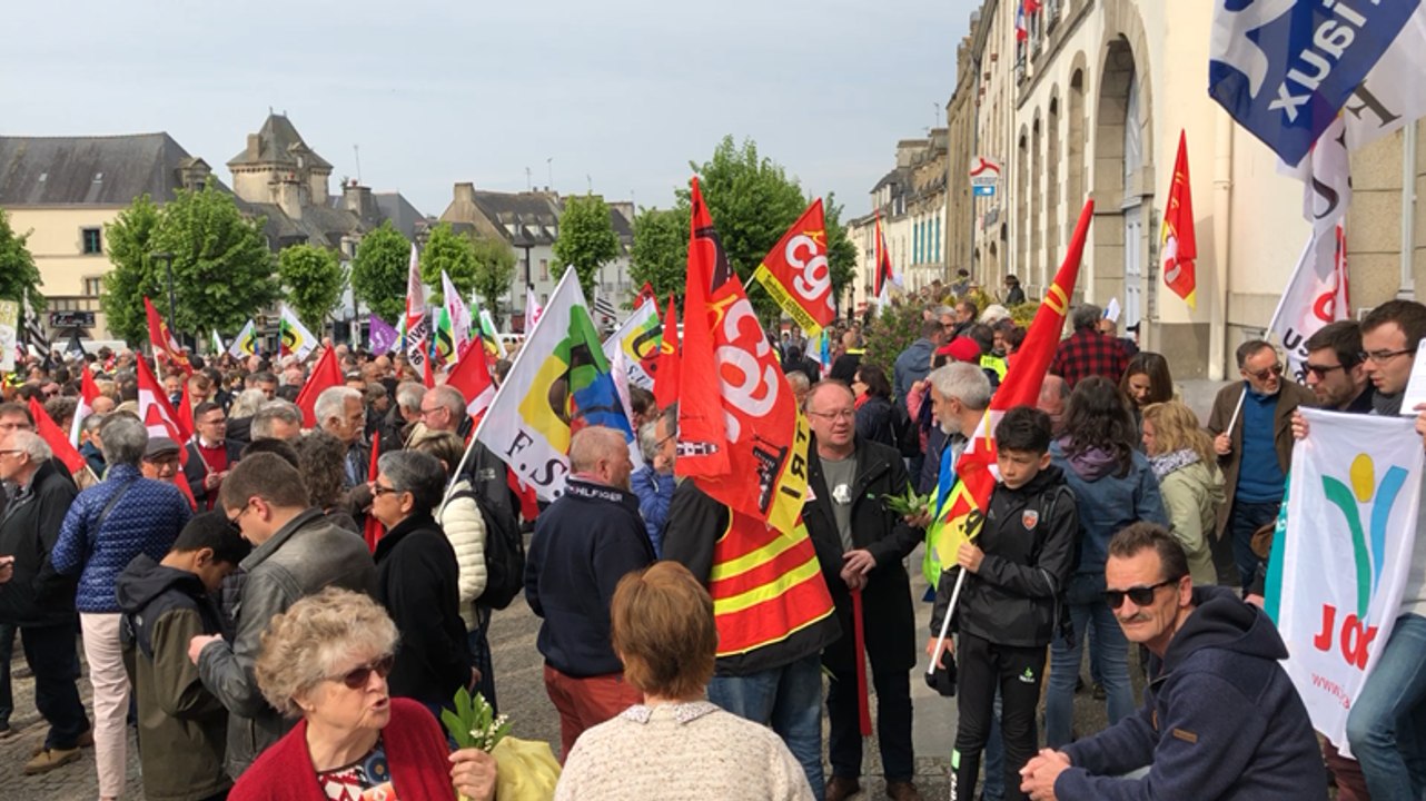 Hennebont. Manifestation du 1er mai