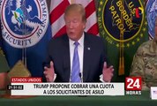 EEUU: Trump propone cobrar una cuota a los solicitantes de asilo
