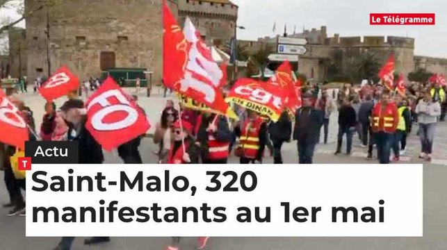 Saint-Malo, 320 manifestants pour le 1er mai