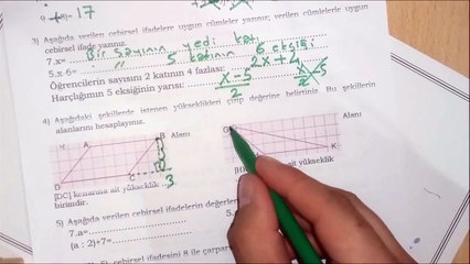 6.Sınıf MATEMATİK 2.Dönem 2.Yazılı Çözümü ve Çalışması