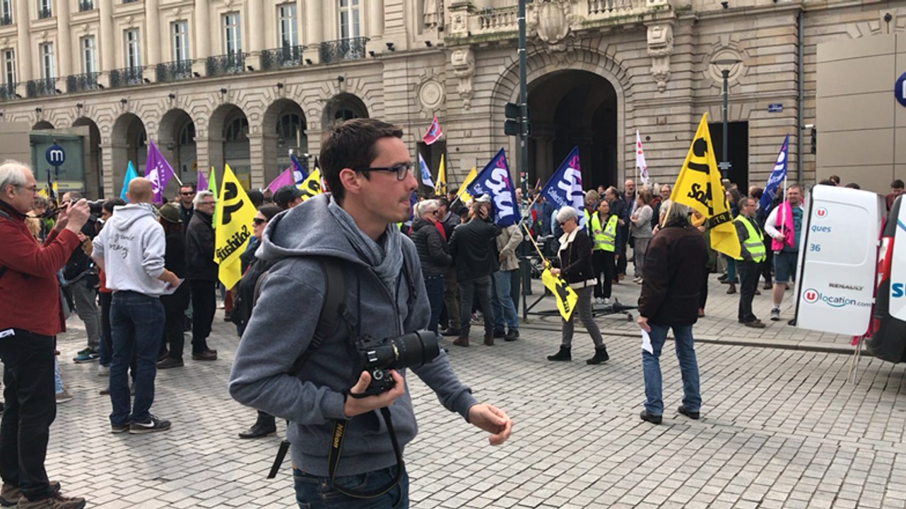 Manifestation du 1er mai en centre ville de Rennes