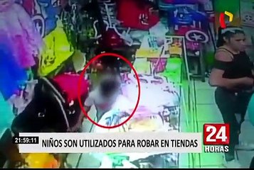 Niños son utilizados para robar en tiendas