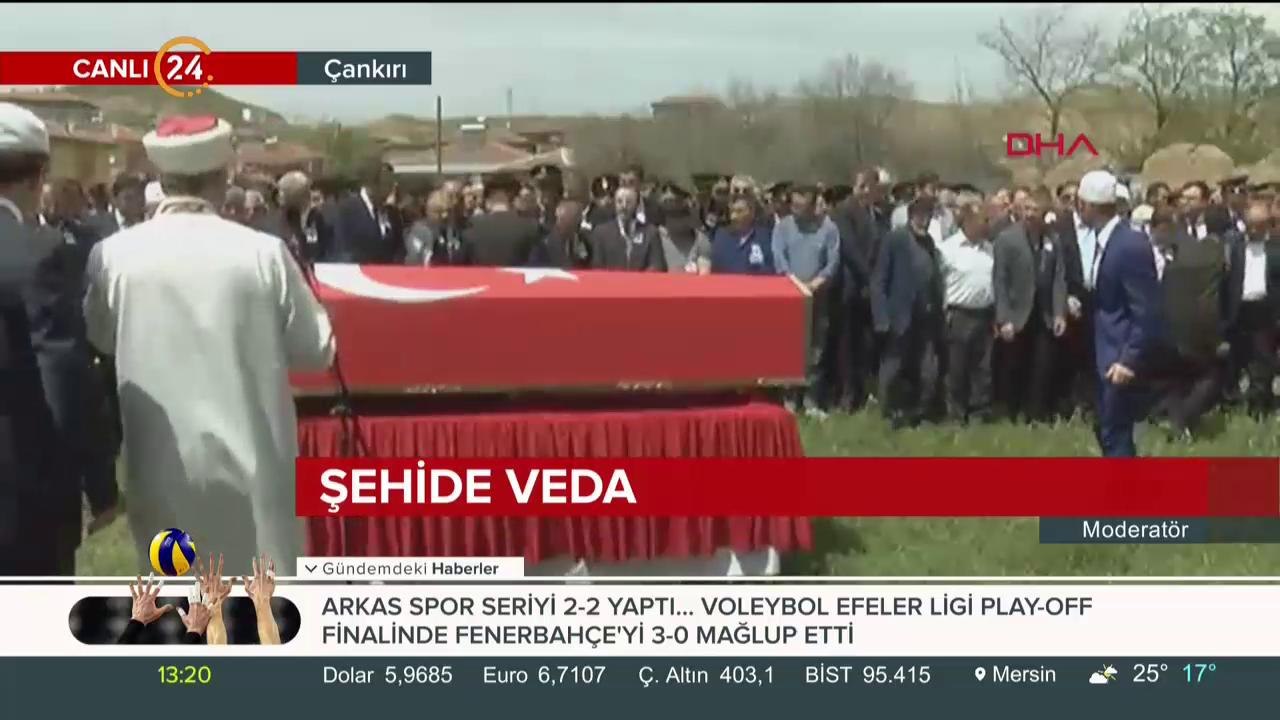 Şehidimize veda