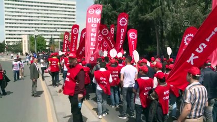 1 Mayıs etkinliği - Anadolu Meydanı'na gelen gruplar - ANKARA