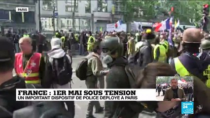 1er mai sous tension : heurts entre police et "black blocs" avant la manifestation