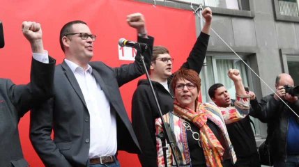Liège : Le 1er Mai du PTB de Raoul Hedebouw