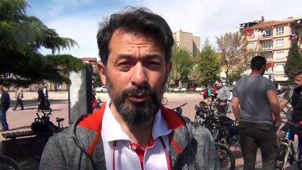 TADOS bisiklet Kulübü üyeleri, dikkat çekmek için pedal çevirdi