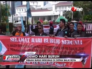 Ribuan Buruh Kepung Jakarta