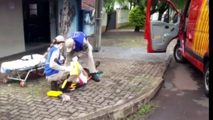 Após grande confusão em bar, homem é atropelado