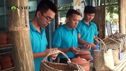 Giỏ đựng thực phẩm bằng cói được đưa vào các siêu thị