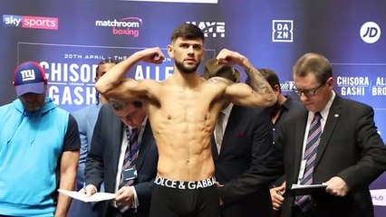 JOE CORDINA v ANDY TOWNEND - OFFICIAL WEIGH-IN FROM YORK HALL / ALLEN v BROWNE