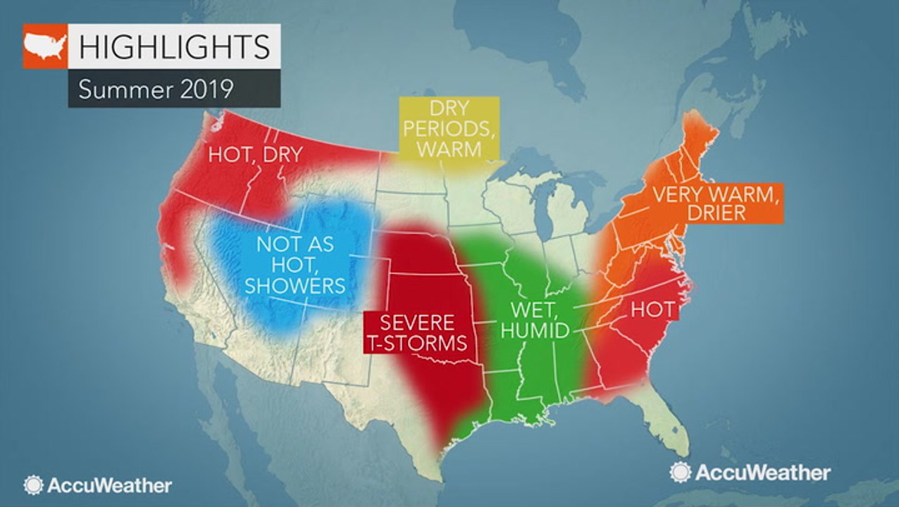 AccuWeather's 2019 US summer forecast