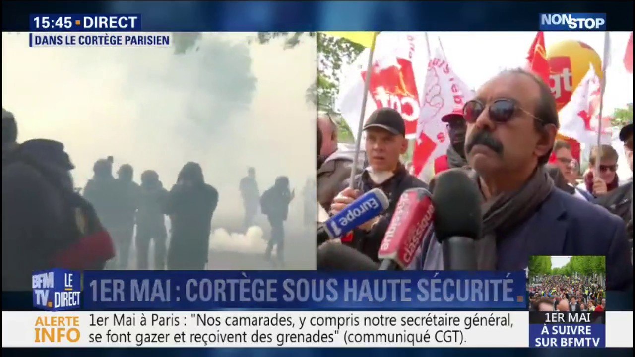 Philippe Martinez (CGT): "La police a chargé la...