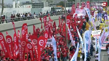 Ankara’da on binler 1 Mayıs alanına akın etti