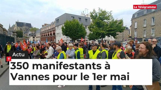 350 manifestants pour la Fête du travail à Vannes
