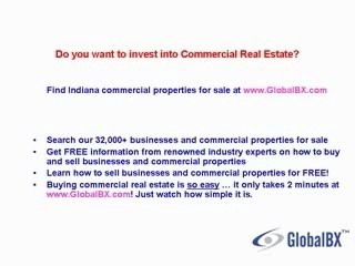 Indiana Commercial Real Estate For Sale