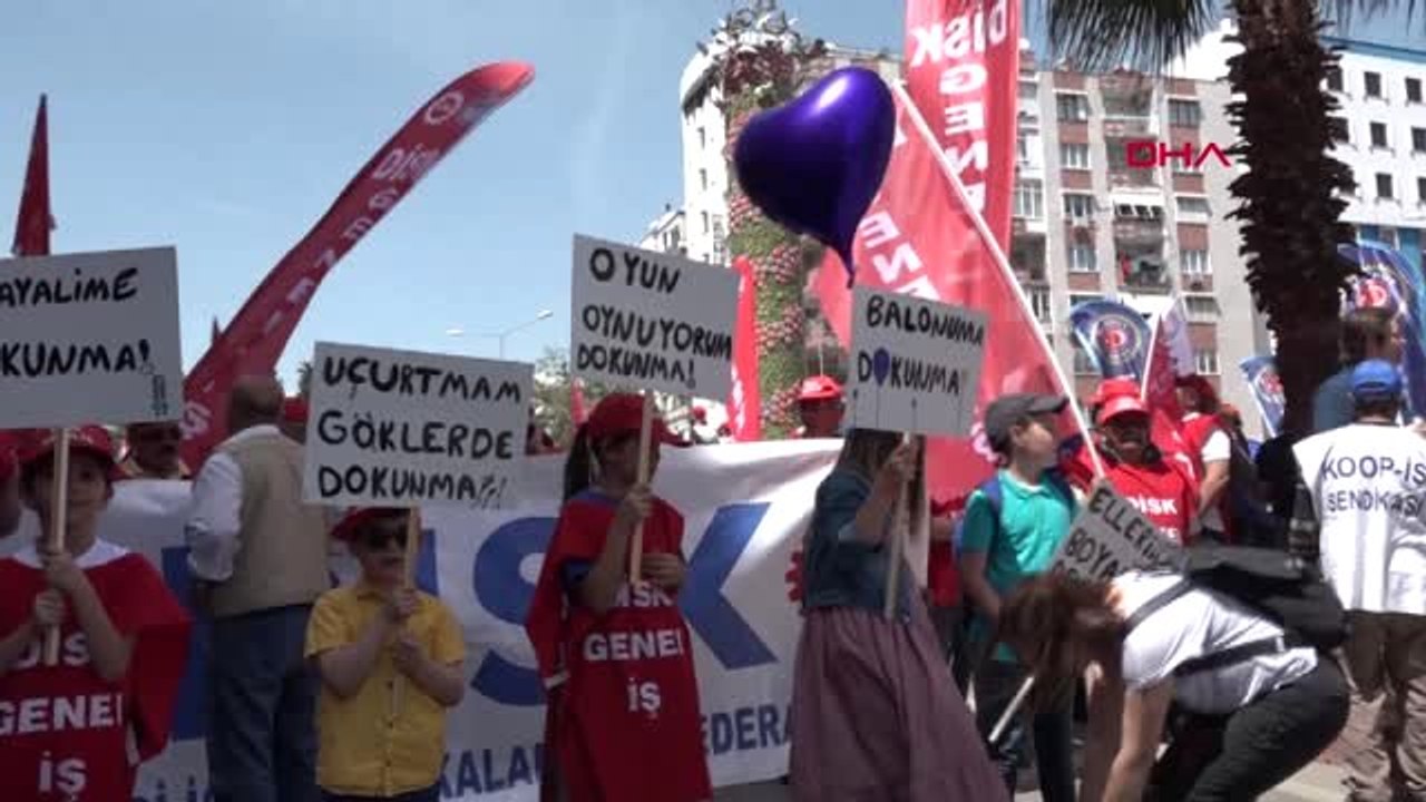 Antalya'da 1 Mayıs Kutlamalarında 'Çocuk' Vurgusu
