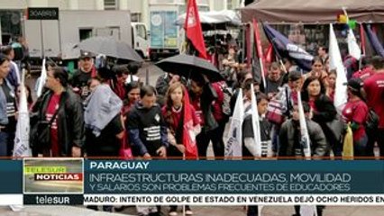 Paraguay: docentes celebran su día exigiendo mayor inversión al sector