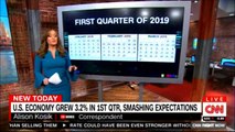 Alison Kosik speaking on U.S. Economy grew 3.2% in quarter of 2019, smashing expectations. @AlisonKosik #News #Economy #CNN #DonaldTrump