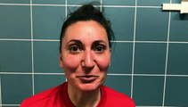 Coupe LAuRA Foot Féminine – Florine CHARRAS réagit après l’élimination du FC PONTCHARRA SAINT-LOUP contre l’AS SAINT-ETIENNE B