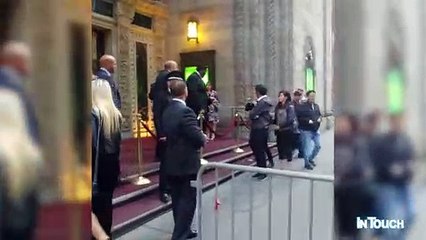 Anti-Fur Activist Yells at Chrissy Teigen for Wearing Fur at NYC Event