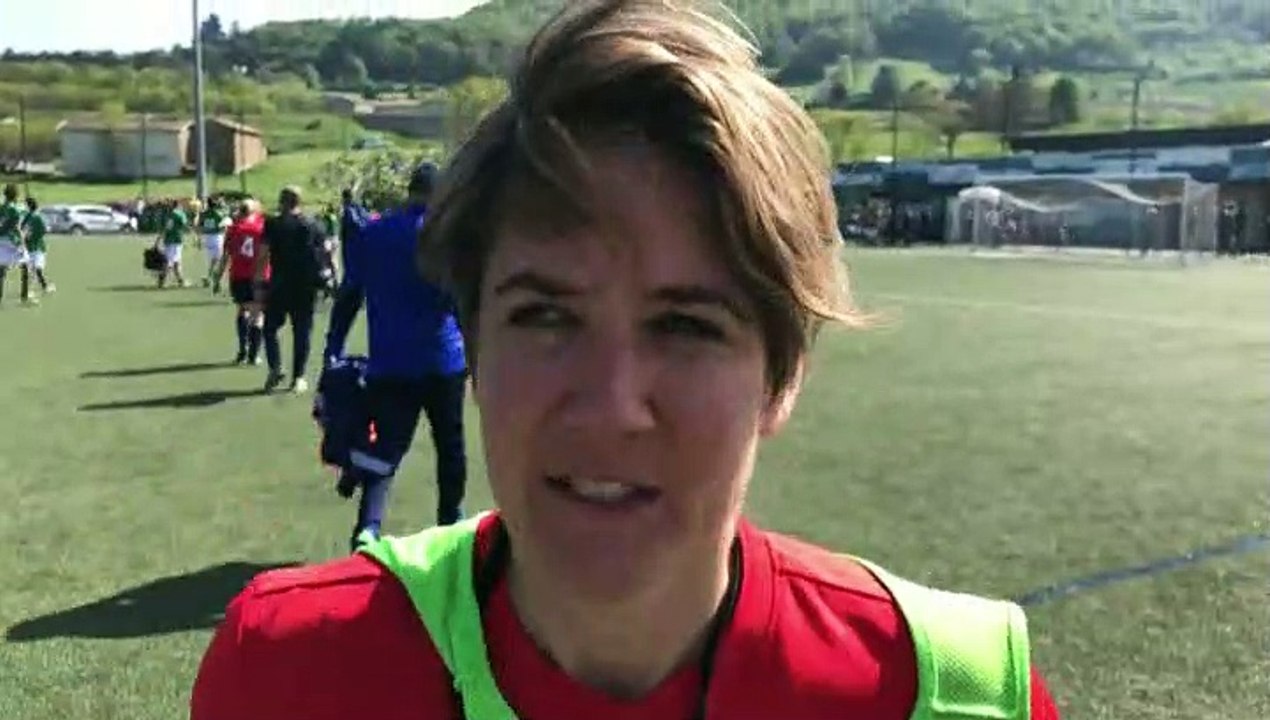 Coupe LAuRA Foot Féminine – Yolène CHUZEVILLE réagit après l’élimination du FC PONTCHARRA SAINT-LOUP contre l’AS SAINT-ETIENNE B