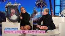 Ellen DeGeneres Gives Blake Shelton an Engagement Countdown Clock for Gwen Stefani