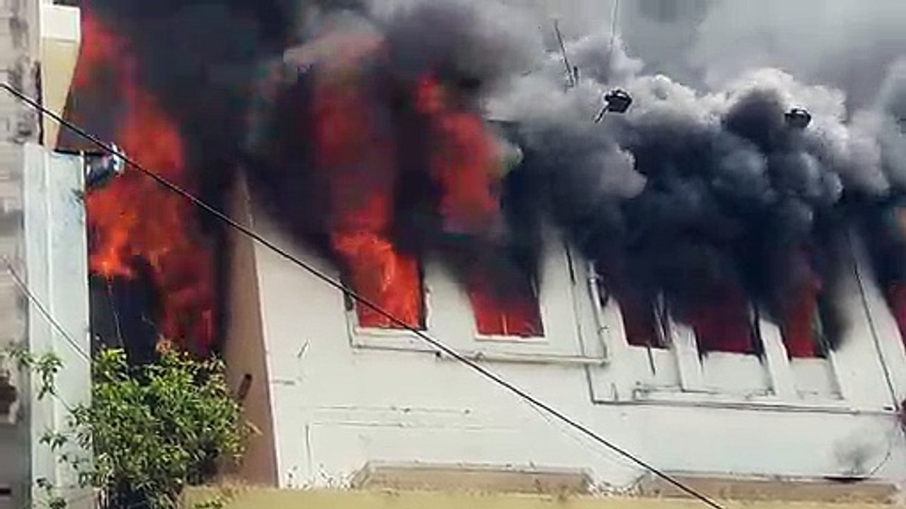 Fire in house