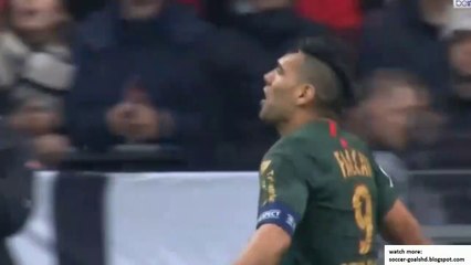 Radamel Falcao second Goal - Rennes 2 - 2 Monaco (Full Replay)