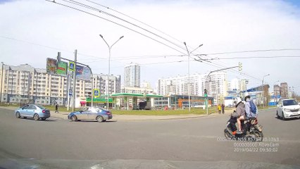 Scooter Plows Over Person