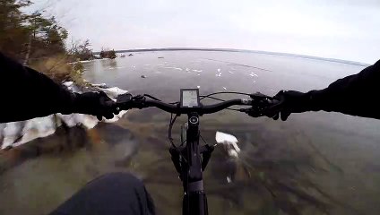 Clear Ice Viewed from a Bike